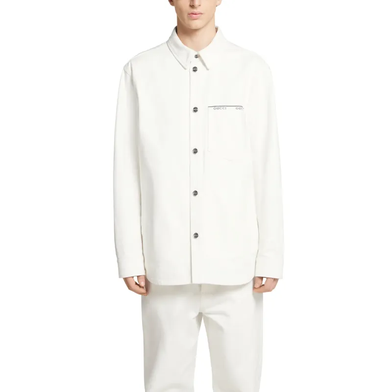 GUCCI Shirts Men White-1