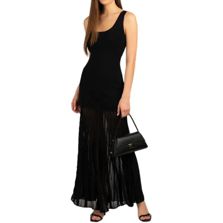MICHAEL KORS Stretch Viscose Blend Sheer Maxi Dress-2