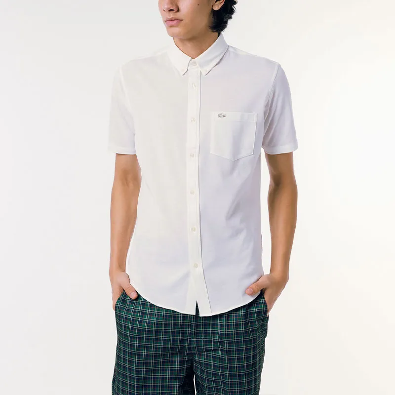 LACOSTE Shirts Men White-2