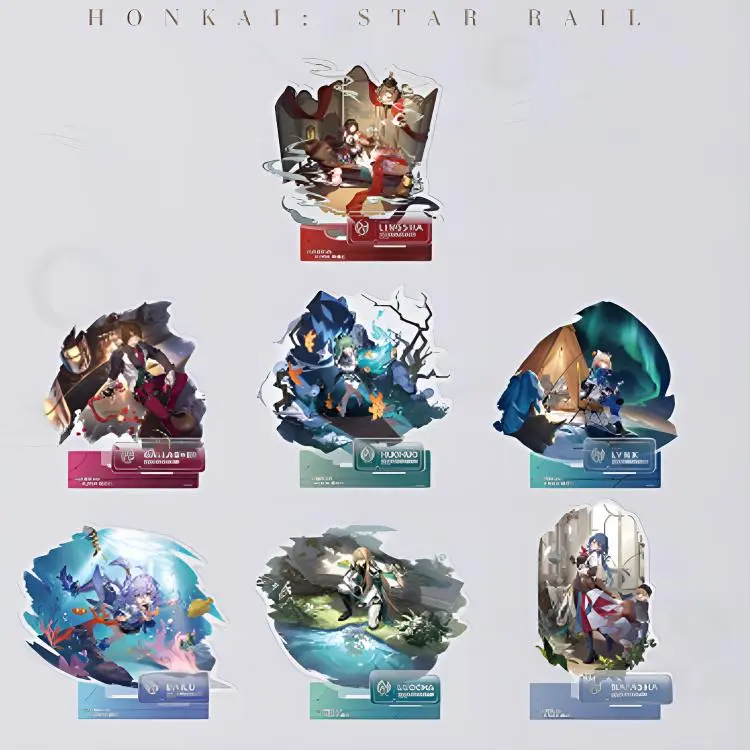 MIHOYO Honkai/Brute Honkai Star Rail Character Collection Rich Journey Of Life Acrylic Stands-1
