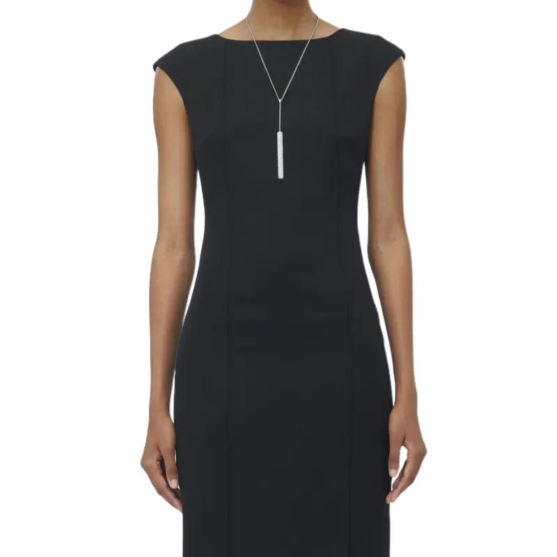 Alexander McQueen Crewneck Sleeveless Mini Dress-4