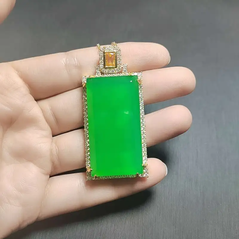 Gifts Chalcedony Jade Necklaces Unisex-4