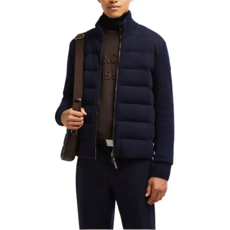 Moncler Zip Up Knit Sleeved Padded Cardigan-2