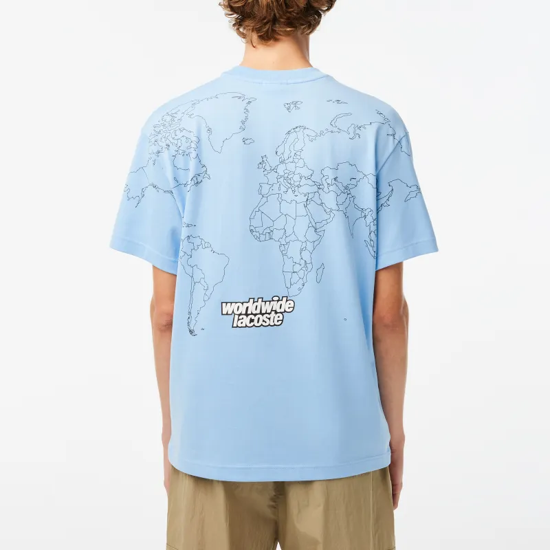 LACOSTE T Shirts Men Sky Blue-2