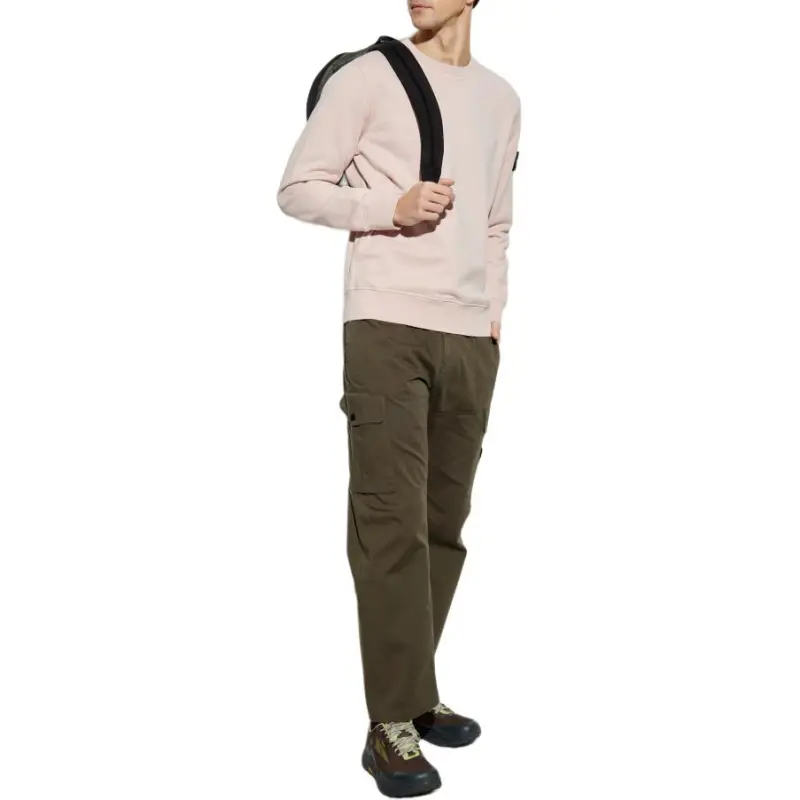 STONE ISLAND Logo Patch Regular Fit Cargo Pants-3
