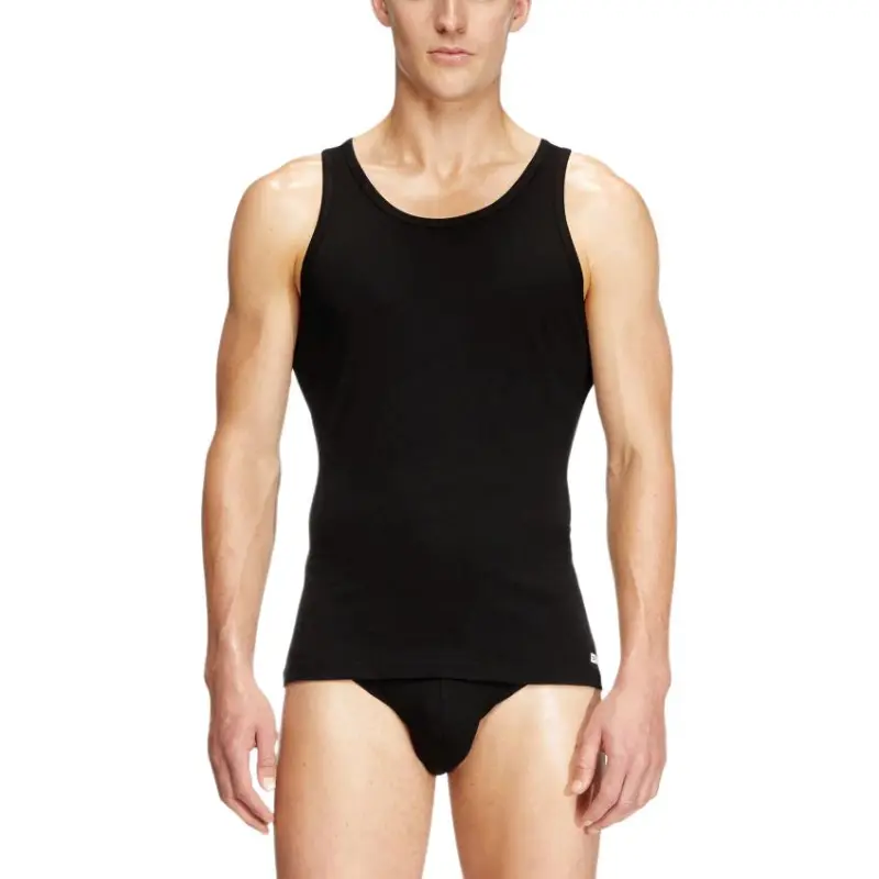 DIESEL Sleeveless T Shirt Men's 2 Pack Black-1