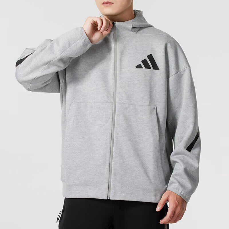 Adidas Jackets Coats Unisex Gray Shopping Bag Included-2