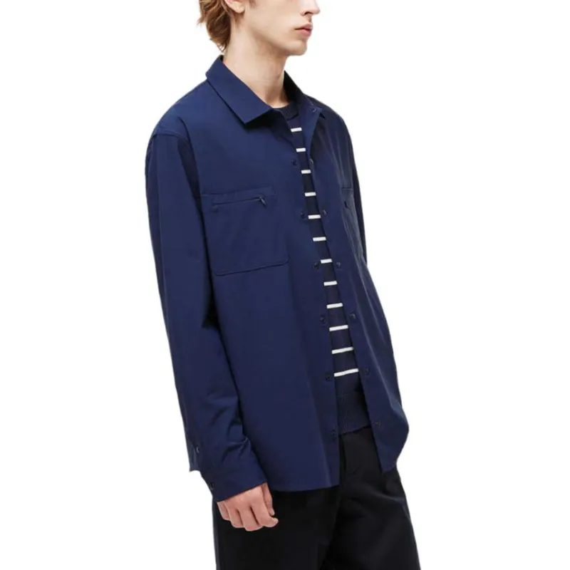LACOSTE Shirts Men Navy Blue-3