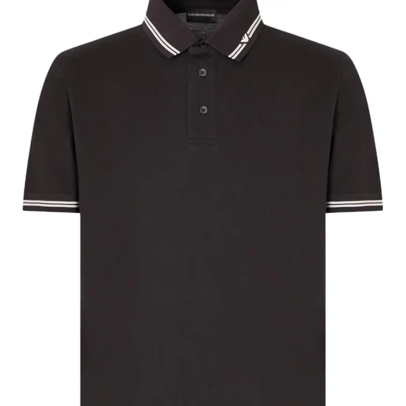 EMPORIO ARMANI Eagle embroidered Polo Shirt-1