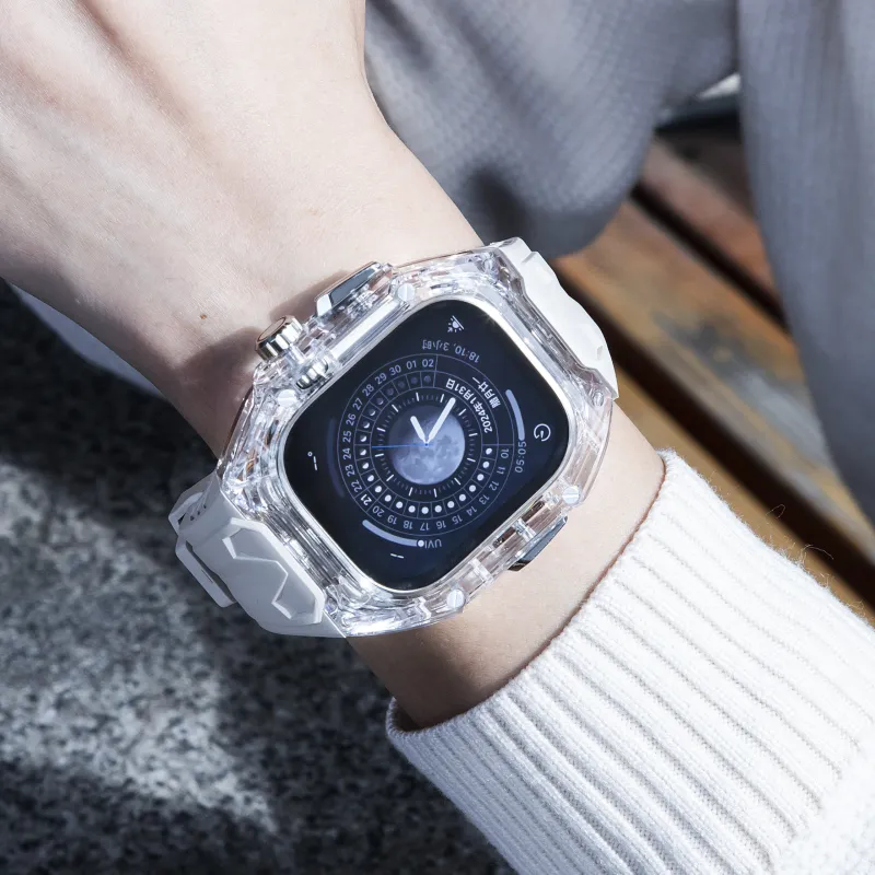 KVZUVUU Apple Compatibility Watch Band TPU Material-4