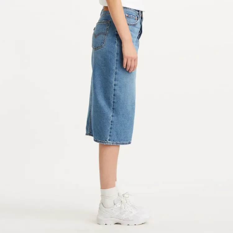 Levis Mid rise Denim Mid Skirt-2