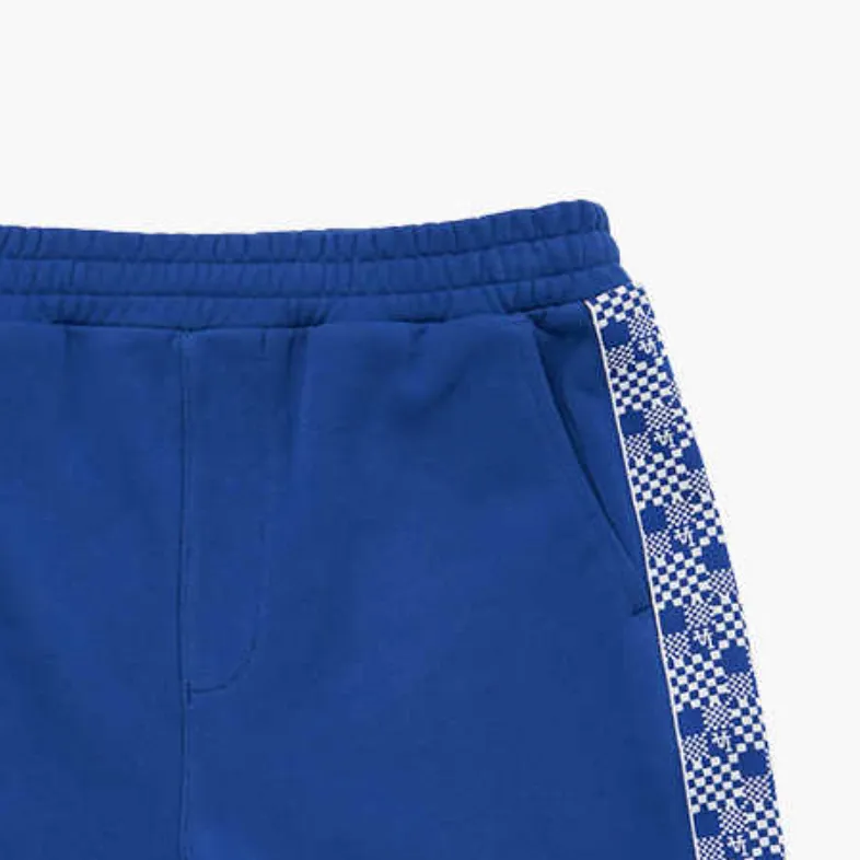 MLB Los Angeles Dodgers MLB Checkerboard Casual Shorts Unisex Dark Blue-1