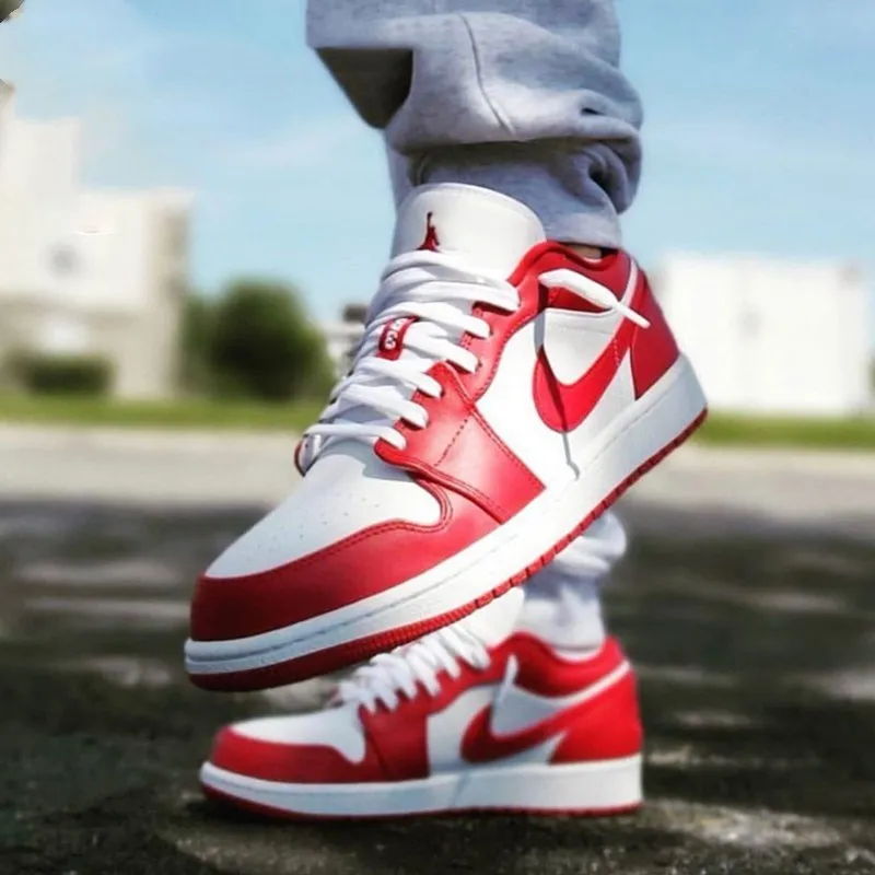 Jordan 1 Low Gym Red White GS-1