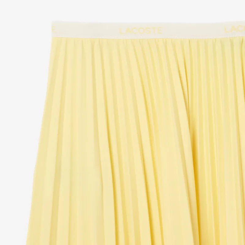 LACOSTE Casual Long Skirts Women's Yellow-4
