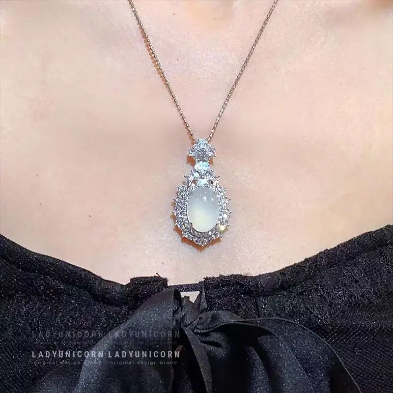 Grace Chalcedony Necklaces Women's-8
