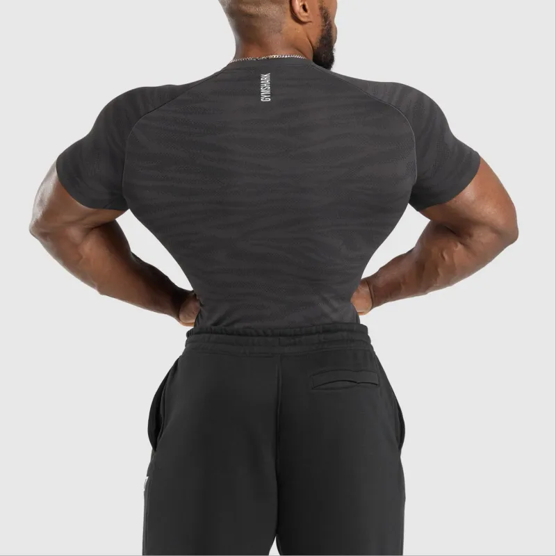GYMSHARK T Shirt Men's Agate Gray/Black-3