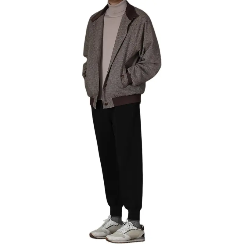 Hacikis Sweater Men's Light Beige Gray-6
