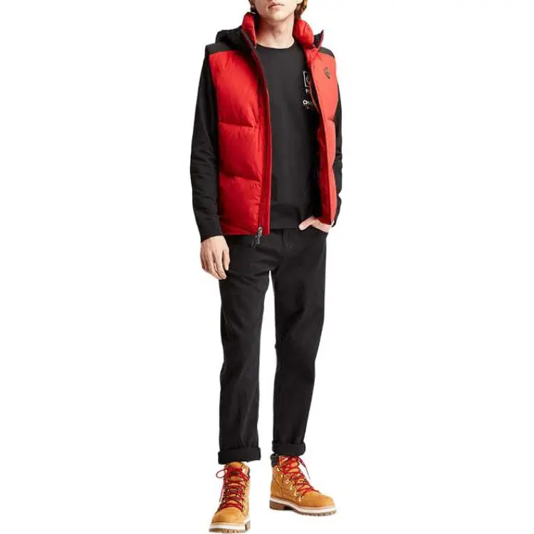 Timberland Vests Men Red Sage-4