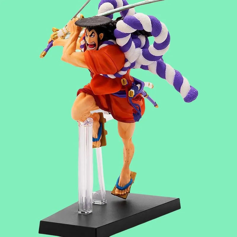 BANPRESTO Kozuki Oden Glass Factory Ichiban Kuji One Piece Come And See! Red Armor Nine Heroes First Shot Scale Figures-5