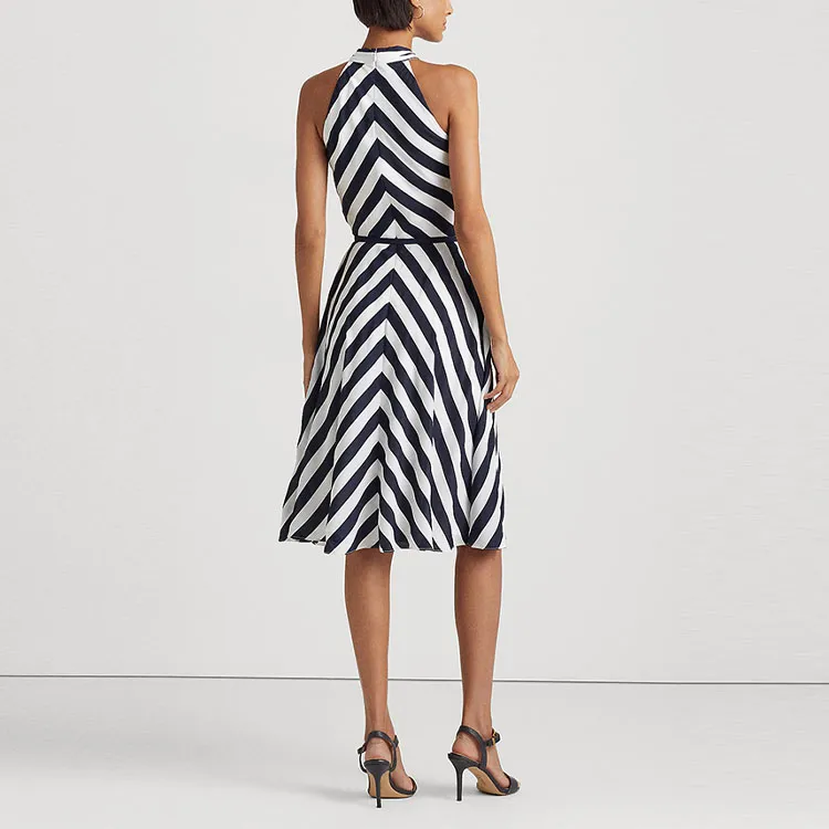 Polo Ralph Lauren SS23 Sleeveless Dress Women's Marine Blue-2