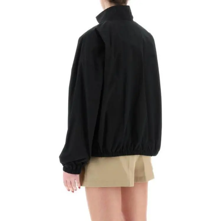 Alexander Wang Coaches Wang Puff Logo Track Jacket Black-3
