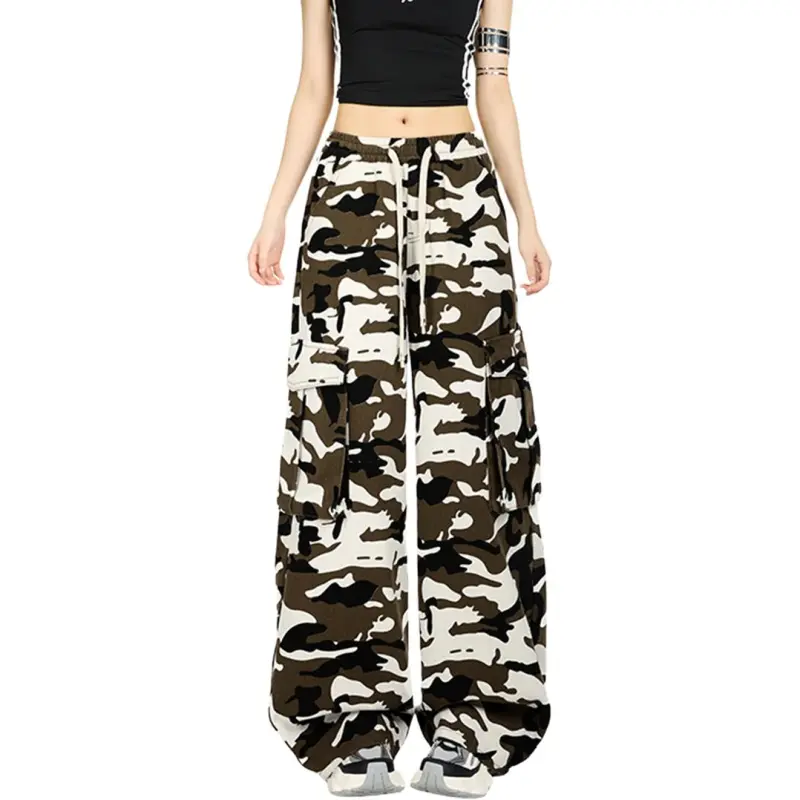 NHZN Jeans Women's Army Green Camouflage-3