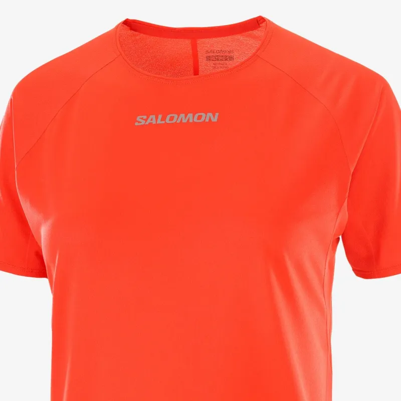 SALOMON S/LAB Speed Raglan Sleeve T Shirt Women's Fire Red-3