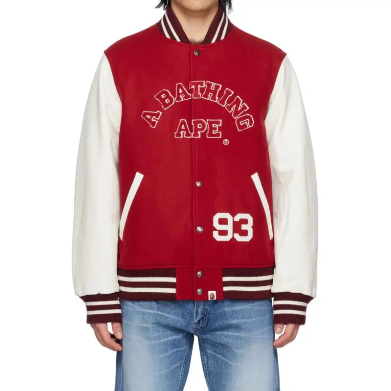 Bape Giant Ape Head Varsity Jacket-2
