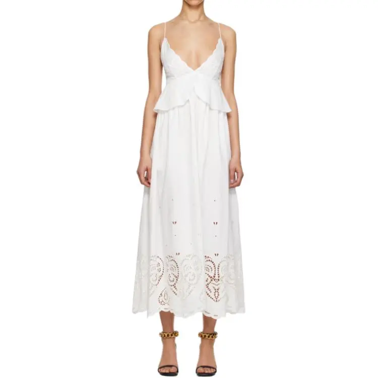 Stella McCartney Brodarie Anglaise Strapped Maxi Dress-3