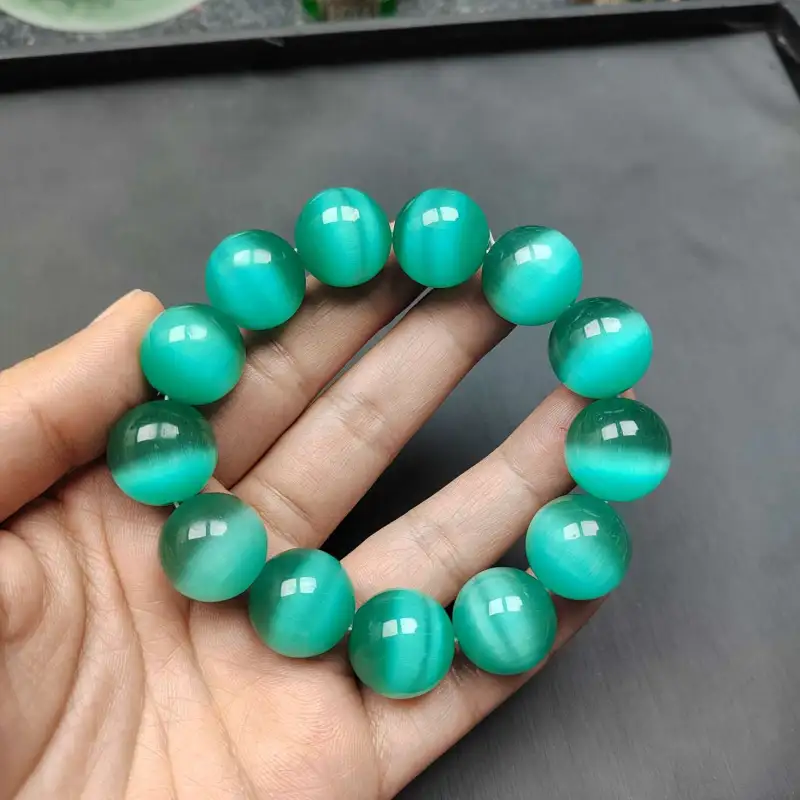 YOULING Glass Cat Eye Bracelets Unisex-7