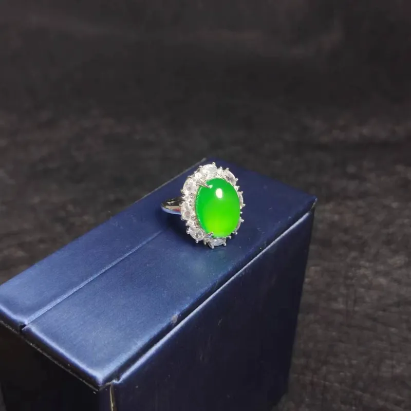 JUNWEN Chalcedony Rings Women's-4