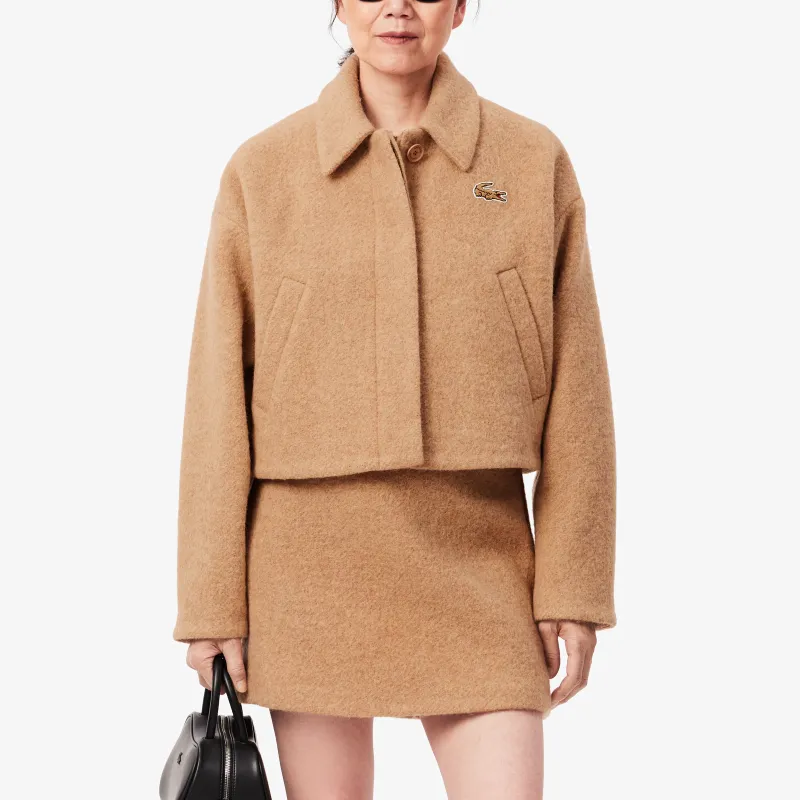 LACOSTE Jackets Coats Women's Beige-1