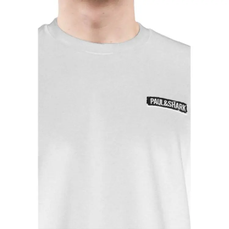 Paul & Shark Appliqué logo Cotton T shirt-4