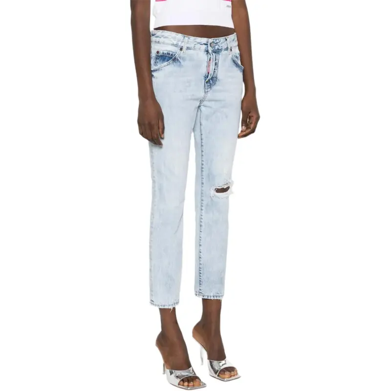 DSQUARED 2 Distressed Cropped Jeans-5