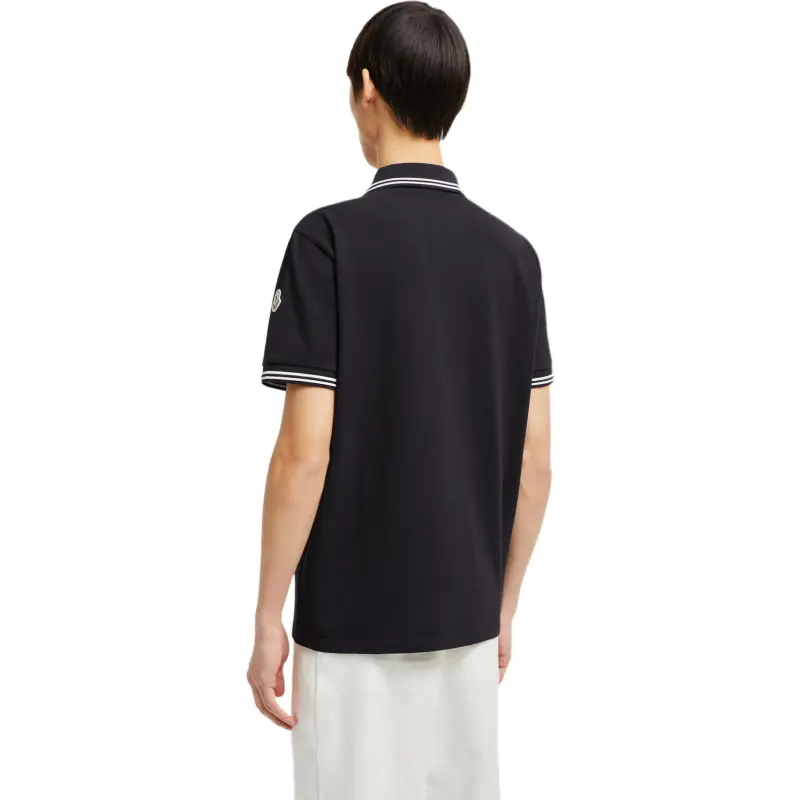 Moncler Logo Patch Short Sleeved Polo Shirt-1