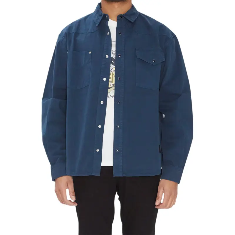 KENZO Shirts Men Navy Blue-2