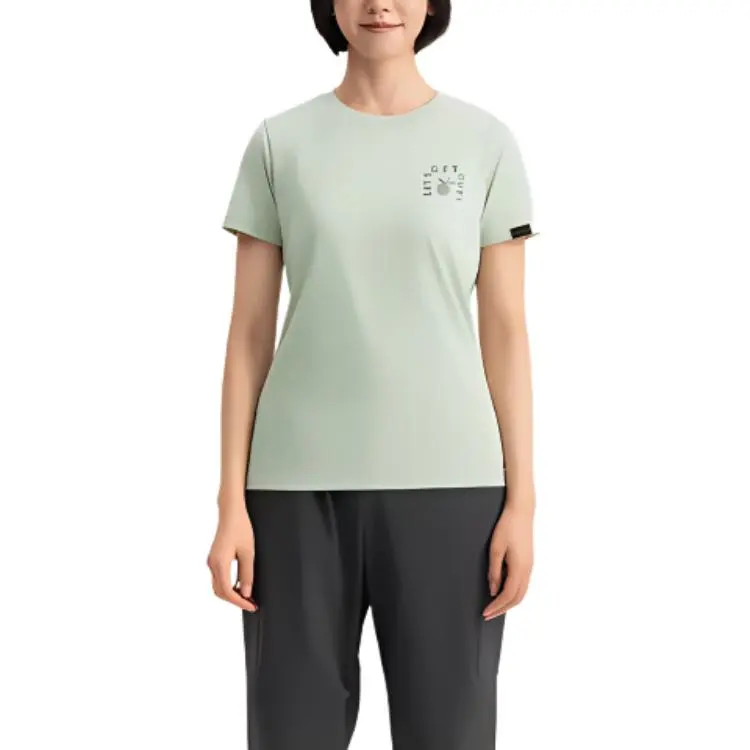 DECATHLON T Shirt Women's Almond Green-3