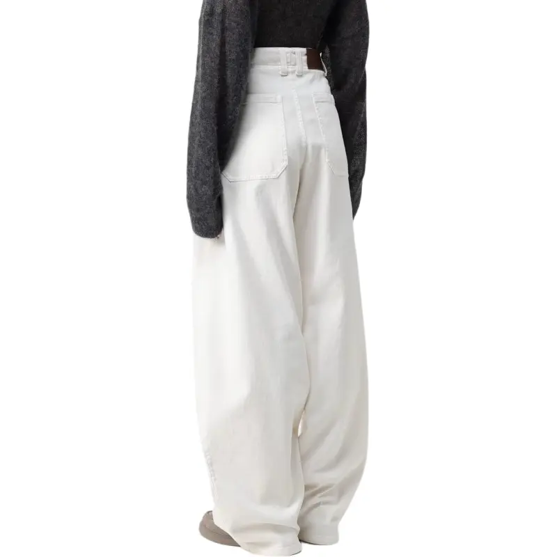 Brunello Cucinelli Curved Leg Dyed Jeans-1