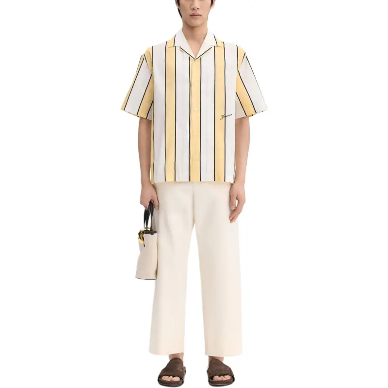 Jacquemus SS25 Striped Bowling Shirt Men's Stripes/Stripes-1