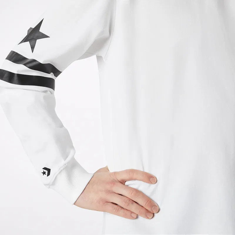 Converse Twisted Varsity Cheerful T Shirt Men's White-3