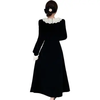 SECFLY OFFICIAL Long Sleeved Dresses Women's Black