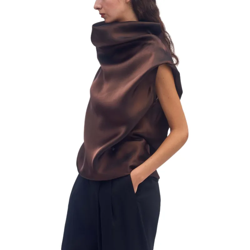 ISSEY MIYAKE Asymmetric Blouse-2