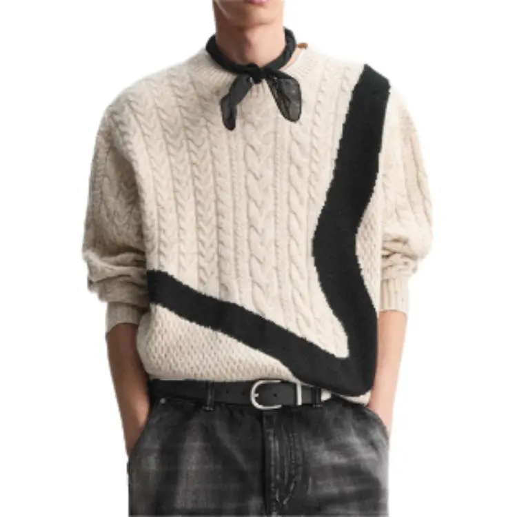 ZARA New Year Knitwear Men White-2