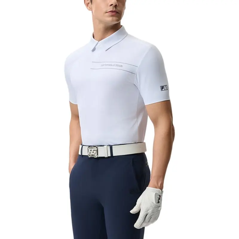 FILA Golf Series Polo Shirt Men's Jade White-1