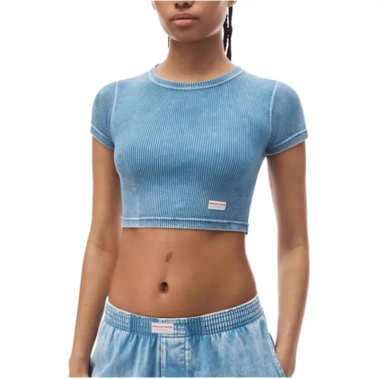 Alexander Wang Bodywear Series T Shirts Women's Blue-1