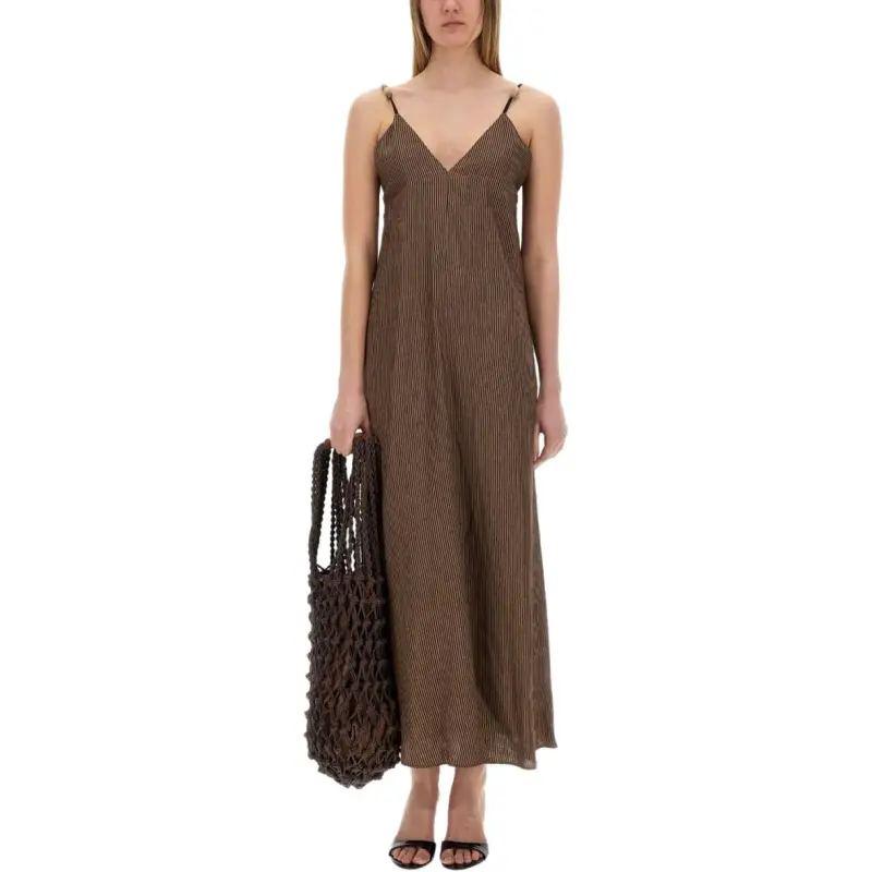 ALYSI Slip Dresses Women's Brown-1