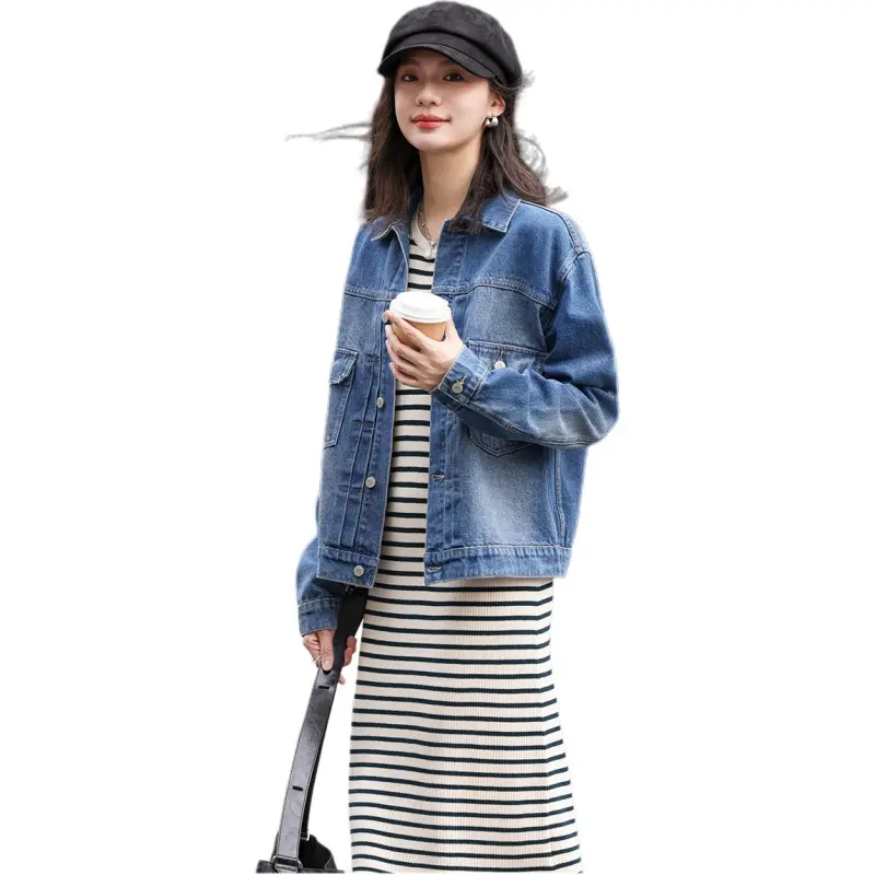 Demana Denim Jacket Women's Denim Blue-8
