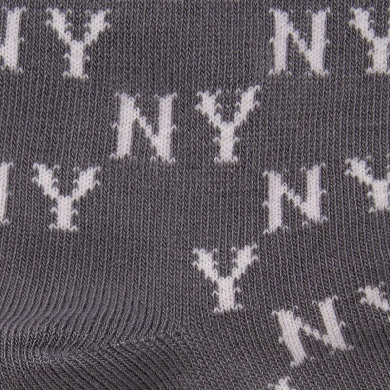 MLB New York Yankees Mid Calf Socks Unisex 1 Pack Gray-4