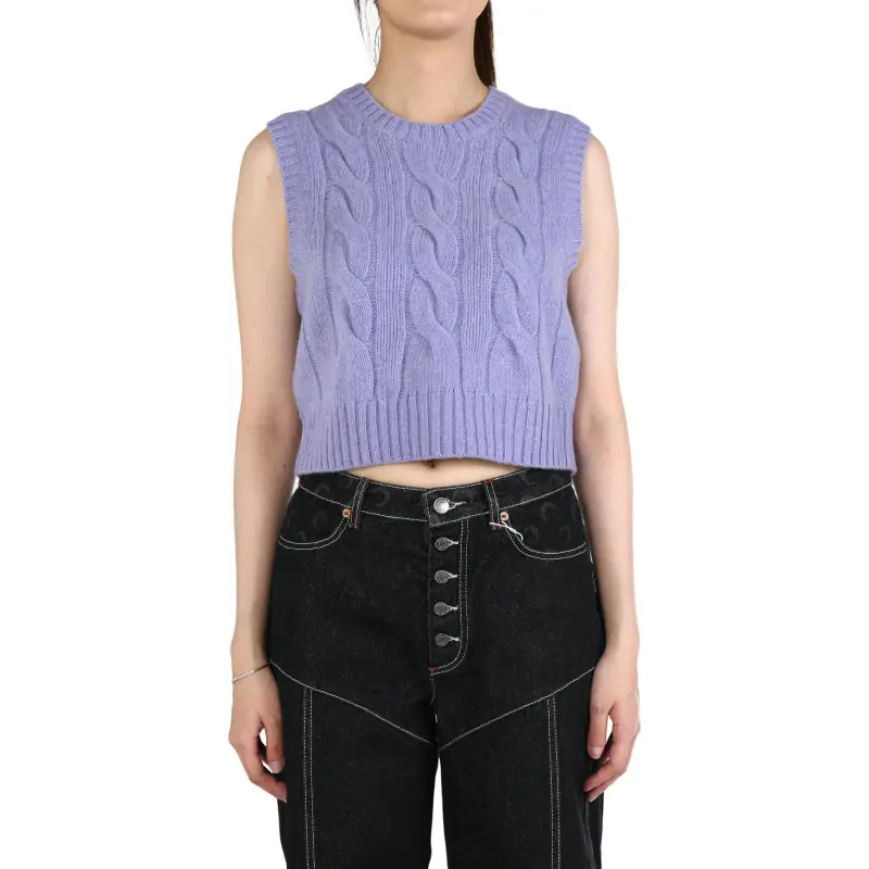 Polo Ralph Lauren Cropped Knitted Vest-2