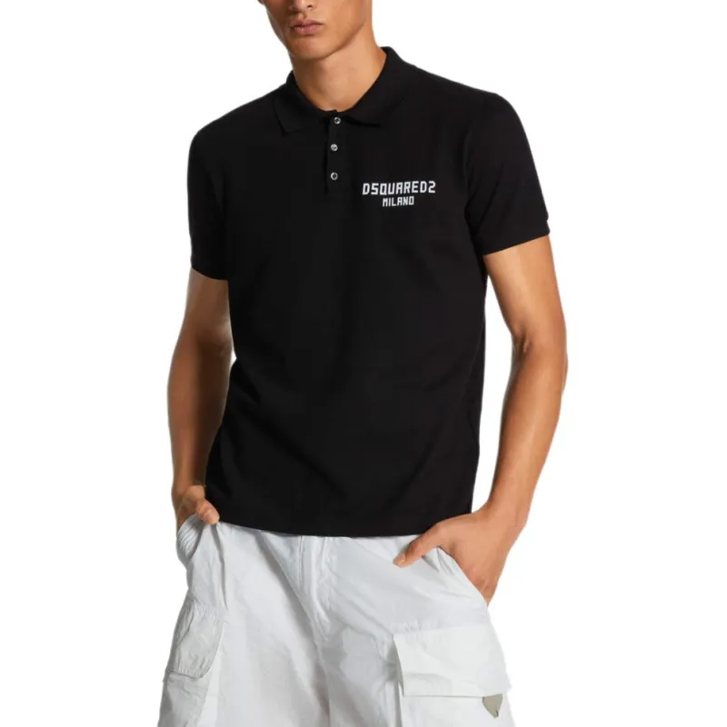 DSQUARED 2 Logo print Polo Shirt-2